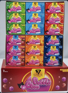 آدامس سون استیک 7Stick Bubble Gum با طعم میوه ای 6 بسته 24 عددی